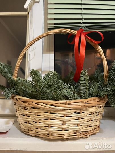 Корзина для подарка новогодняя