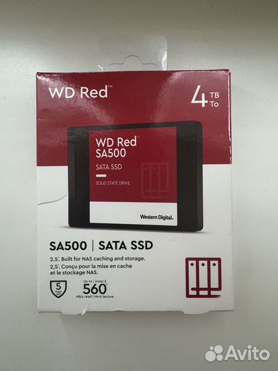 SSD накопитель WD Red SA500 4 TB