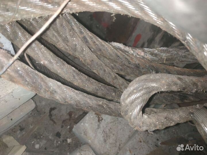 Буксировочный стальной трос 10мм-30м 17мм-2 по 15м