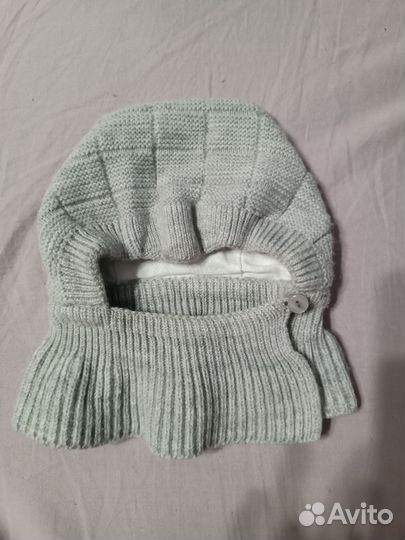 Шапка шлем детская с манижкой Журавлик 42-44