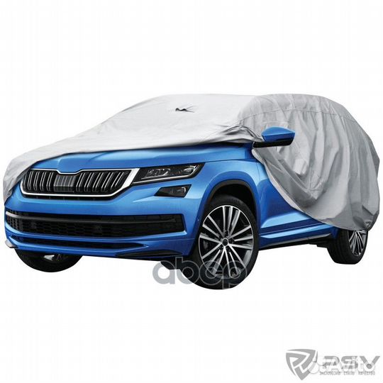 Тент на а/м 4 х 4 A серебристый 4,2-4,5 м с мол