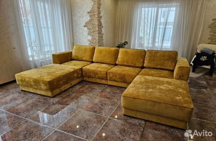 П Образный диван