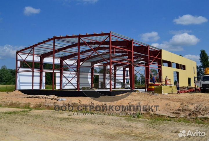 Ангар под ключ монтаж собственные бригады xc781