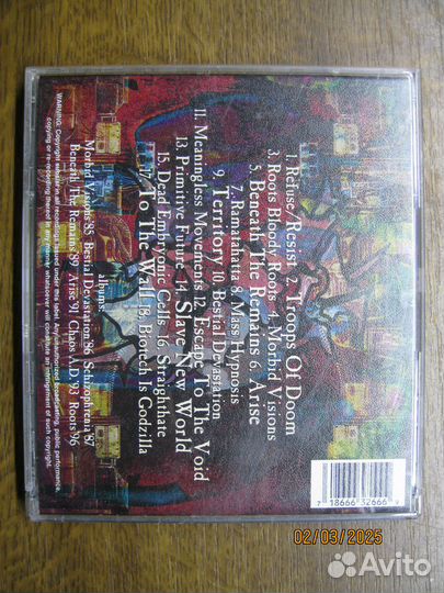 Редкий старый диск группы sepultura