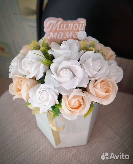 Букет из мыльных роз