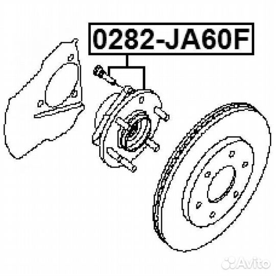 К-кт подшипника ступицы перед. nissan armada ta60