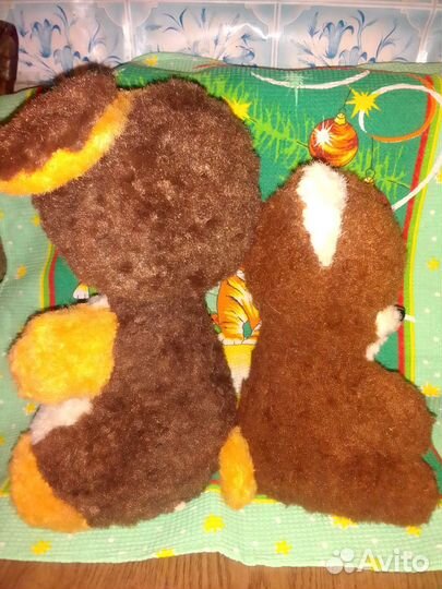 Мягкая игрушка СССР собака и мишка