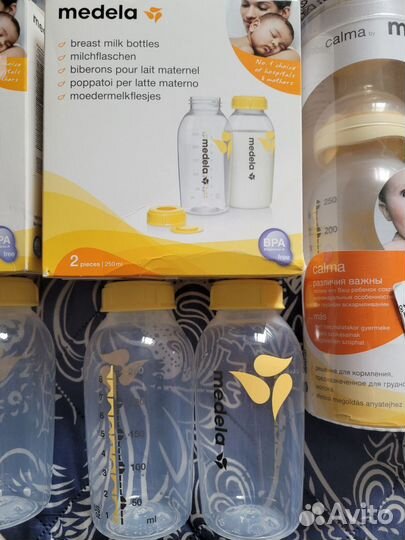 Бутылочки medela, medela calma новые