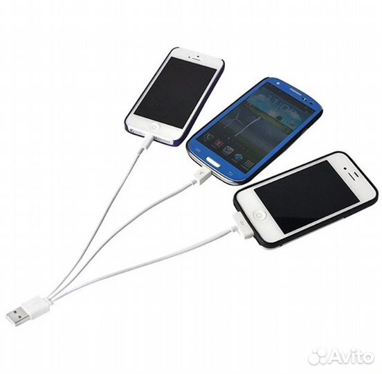 Универсальный кабель для зарядкиiPhone/samsung 3в1