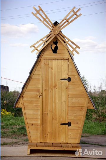 Дачный туалет деревянный HME557