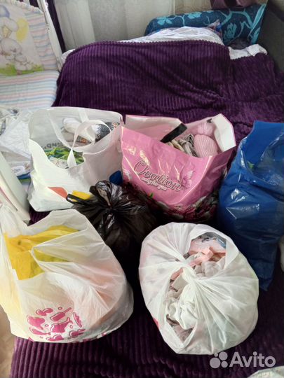 Вещи пакетом на девочку 50-68