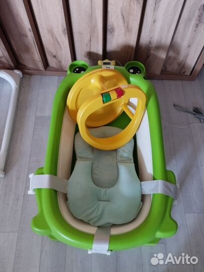 Ванночка для купания складная с матрасиком