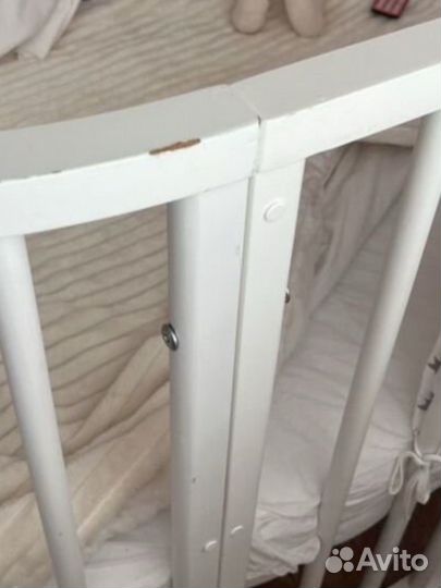 Детская кроватка 7 в 1 с маятником