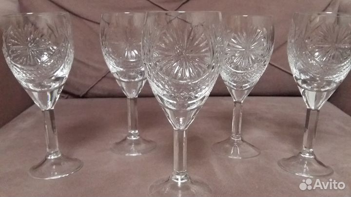 Хрустальные рюмки и бокалы СССР