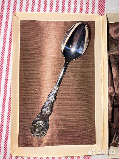 Антикварный набор чайные ложки СССР 6 штук