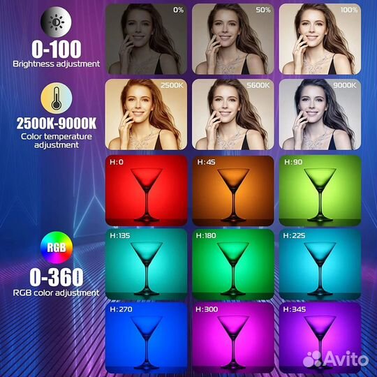 Видеосвет RGB Палка Ulanzi VL119