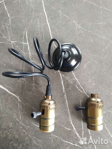 Цоколь, патрон электрический Лофт, Ретро