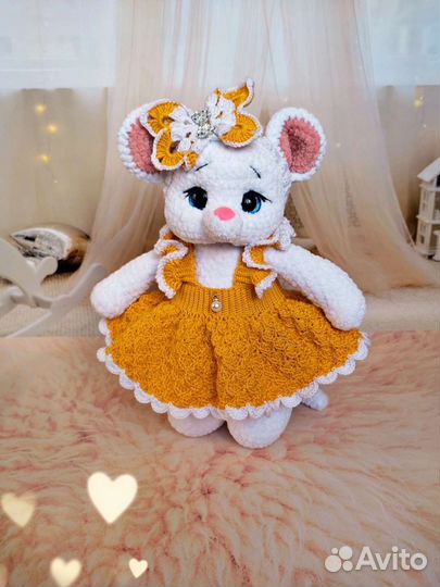 Мышка плюшевая