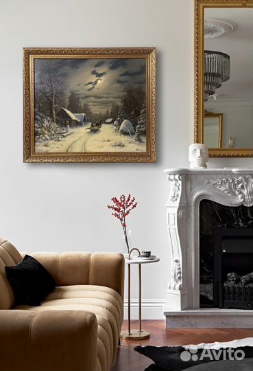 Картина маслом «Зимняя сказка» Долгополый А.А