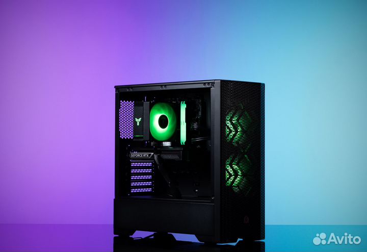 Игровой пк chaotic device225 RTX 4060Ti 8GB NEW Ryzen 5 7600 Phanteks magniumgear NEO Air Black
