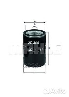 Фильтр масляный OC460 Mahle/Knecht