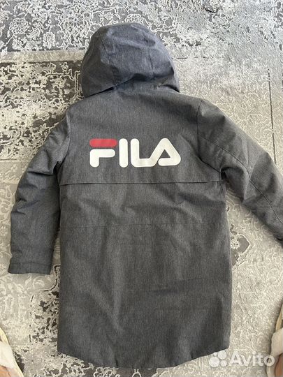 Темплая, удлинненая куртка Fila для мальчика