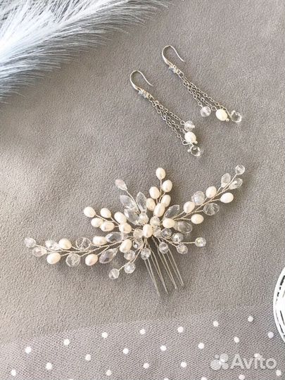 Свадебные и вечерние украшение в прическу