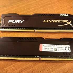 Оперативная память ddr4 8Gb (2х4gb) HyperX Fury