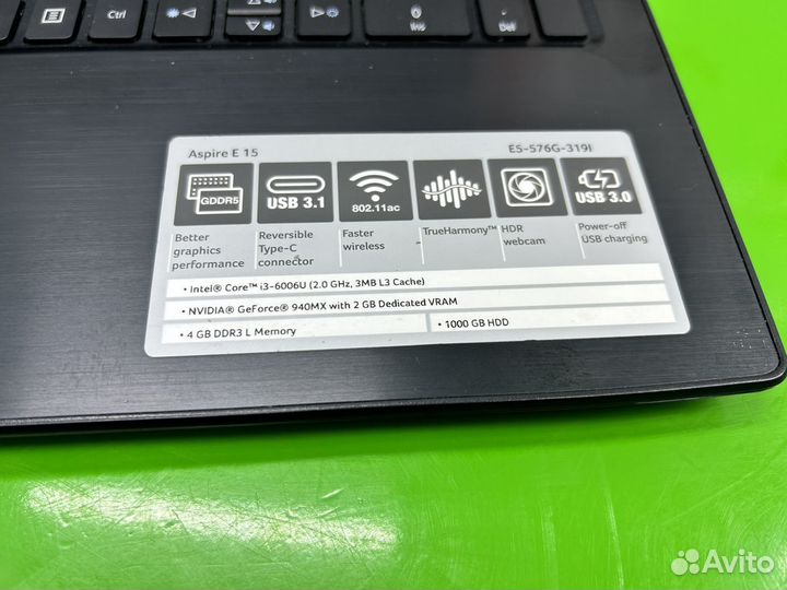 Игровой ноутбук acer