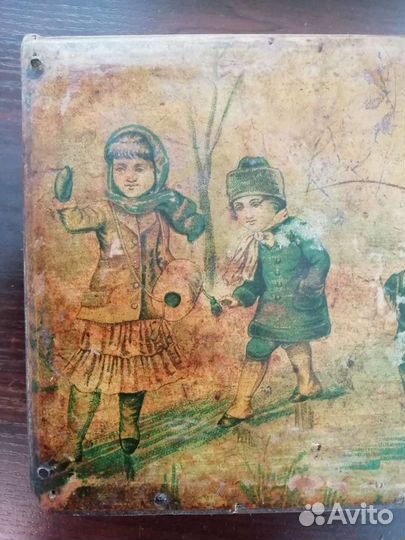 Шкатулка. Дети. Дерево. Царизм. Германия