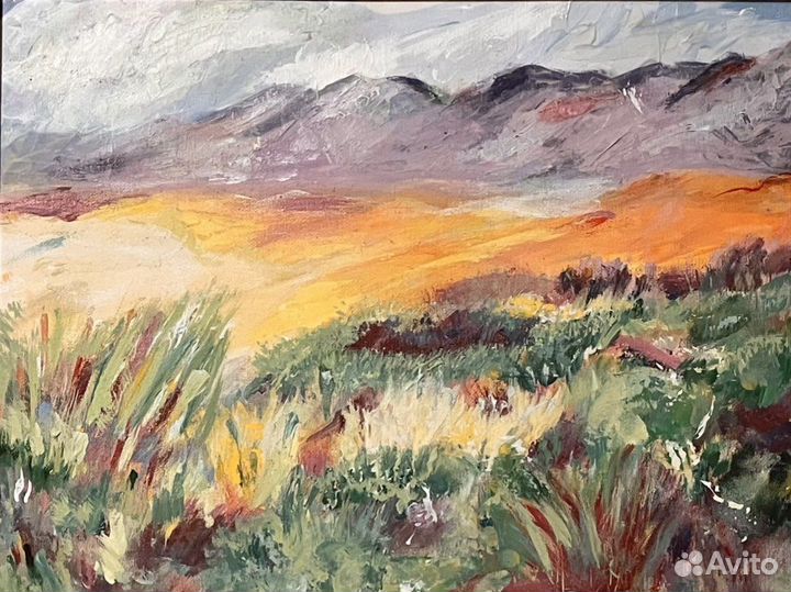 Картина горный пейзаж