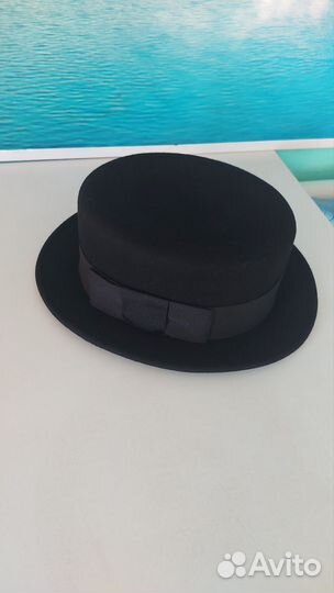 Шляпа фетровая женская черная