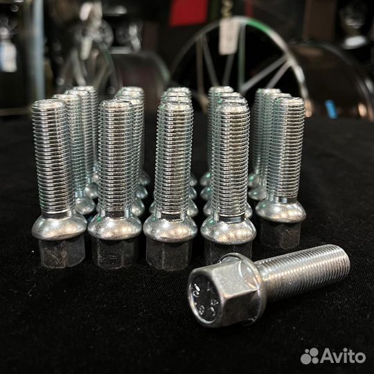 Болты колесные Audi 14*1,5 резьба 50мм 10шт Bimecc
