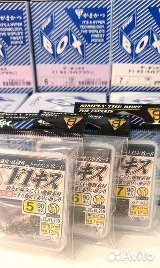 Крючки Gamakatsu F1, Hosoji Sode, Owner Deka Kisu