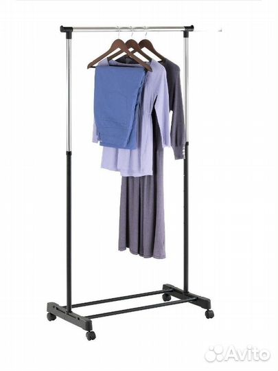 Вешалка мобильная для одежды на роликах Новая