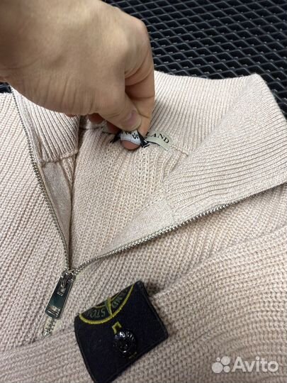Свитер Stone island полузамок (Оригинал)