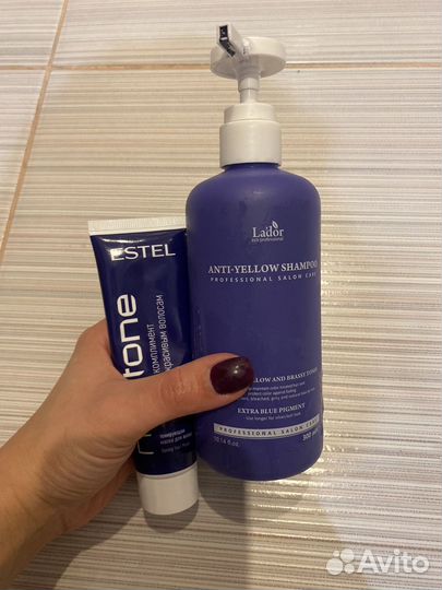 Оттеночный шампунь от желтизны для блондинок