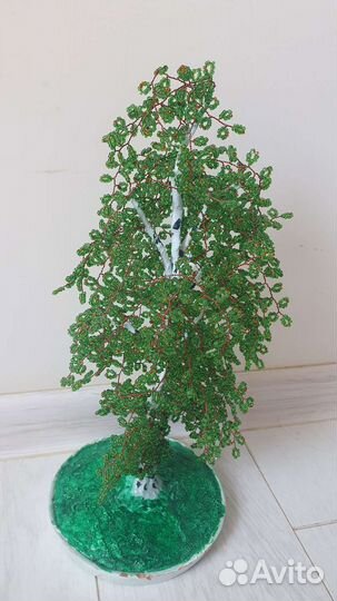 Дерево из бисера ручная работа