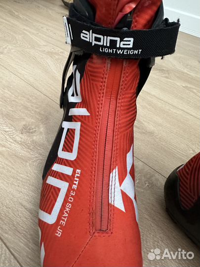 Продаются коньковые юниорские ботинки Alpina р. 39
