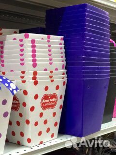 Корзины, коробки, кашпо для цветов, подарков