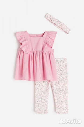 Комплект с повязочков для девочки 80