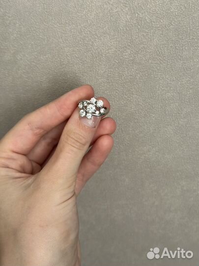 Серебряное кольцо женское 15,5