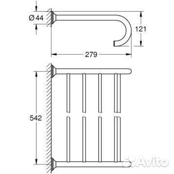 Полка для полотенец Grohe Essentials Authentic 40