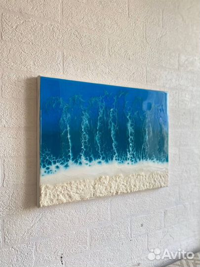 Картина из эпоксидной смолы море