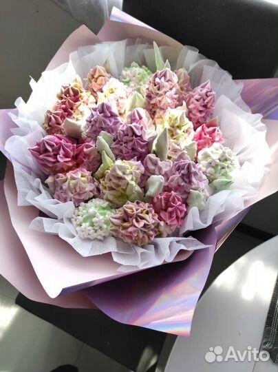 Съедобный букет из зефира/сладкие цветы и подарки