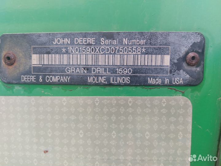 Сеялка John Deere 1590, 2016