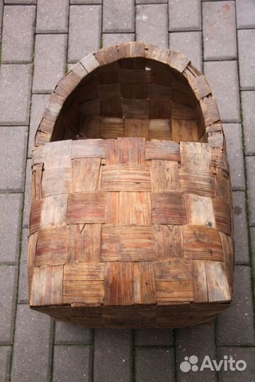 Лукошко Корзина Короб Плетенка дранка быт 19 век