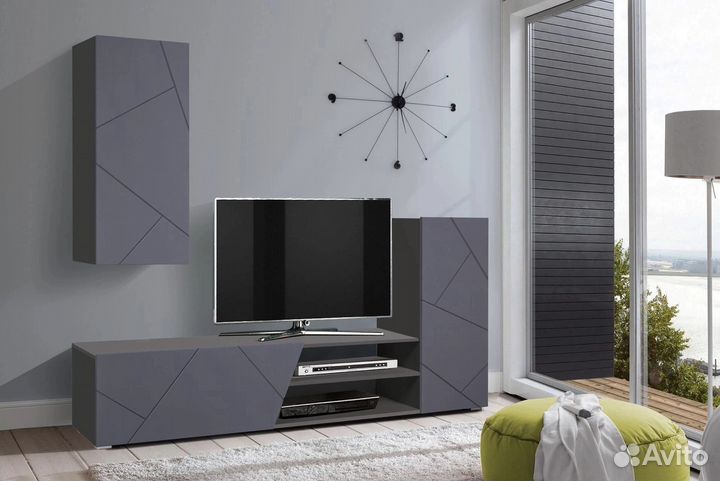 Тумба под тв графит 1.97 метра