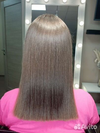 Кератиновое выпрямление волос