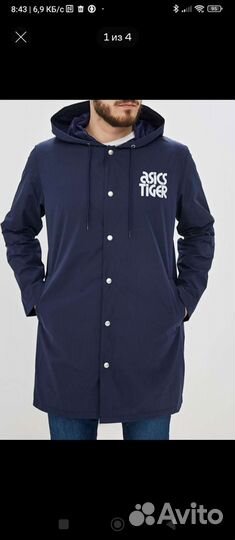 Плащ asics tiger